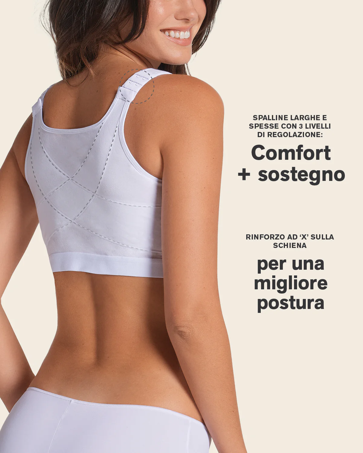 Stretch Cotton Wireless Posture Corrector Bra - Image 24