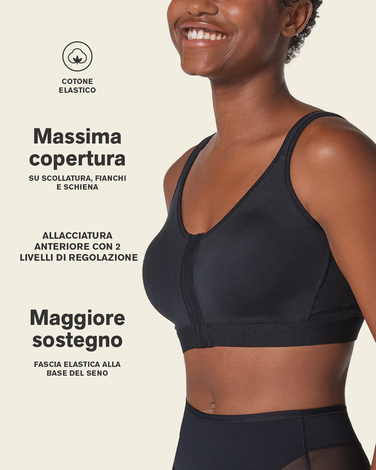 Stretch Cotton Wireless Posture Corrector Bra - Image 33