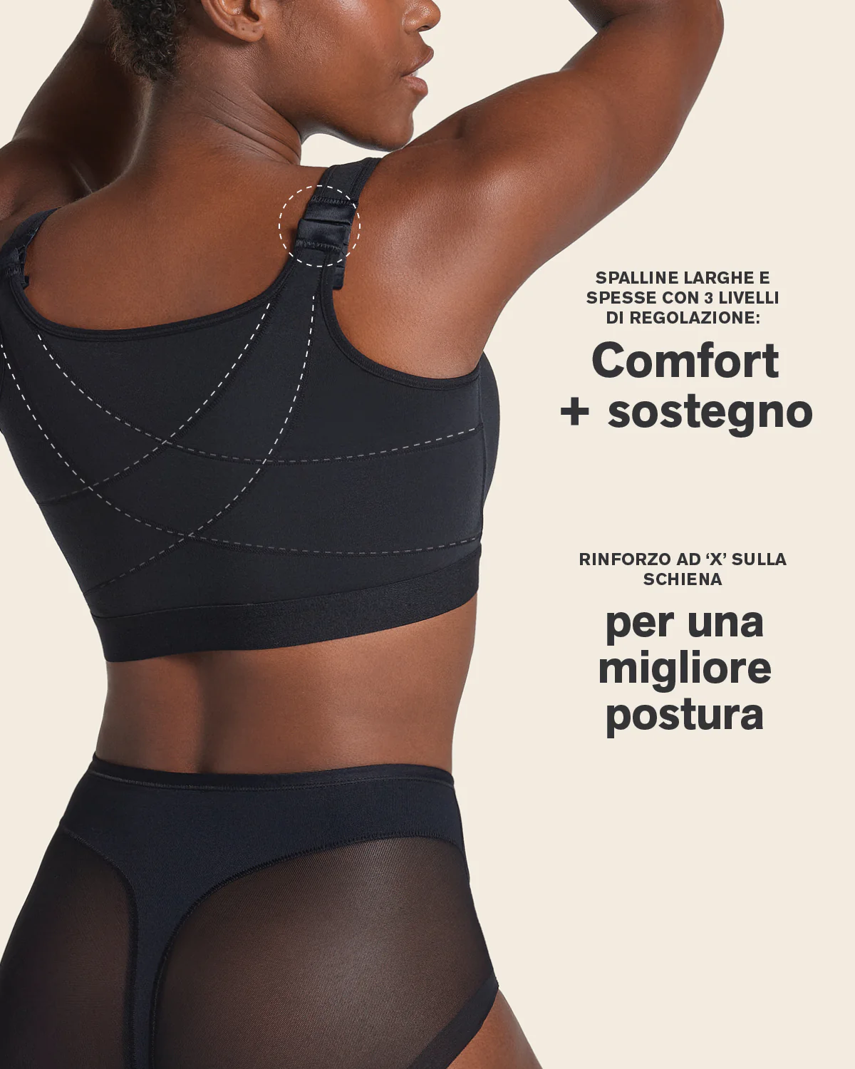 Stretch Cotton Wireless Posture Corrector Bra - Image 34