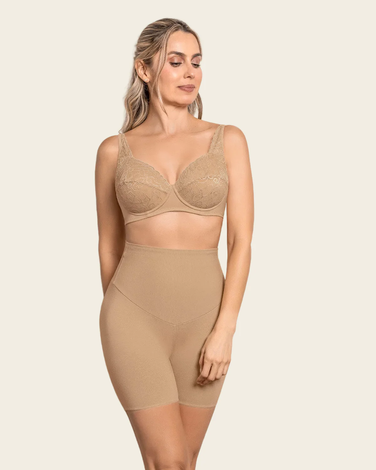 The Classic Triangle Bra with Lace Accents - Image 3