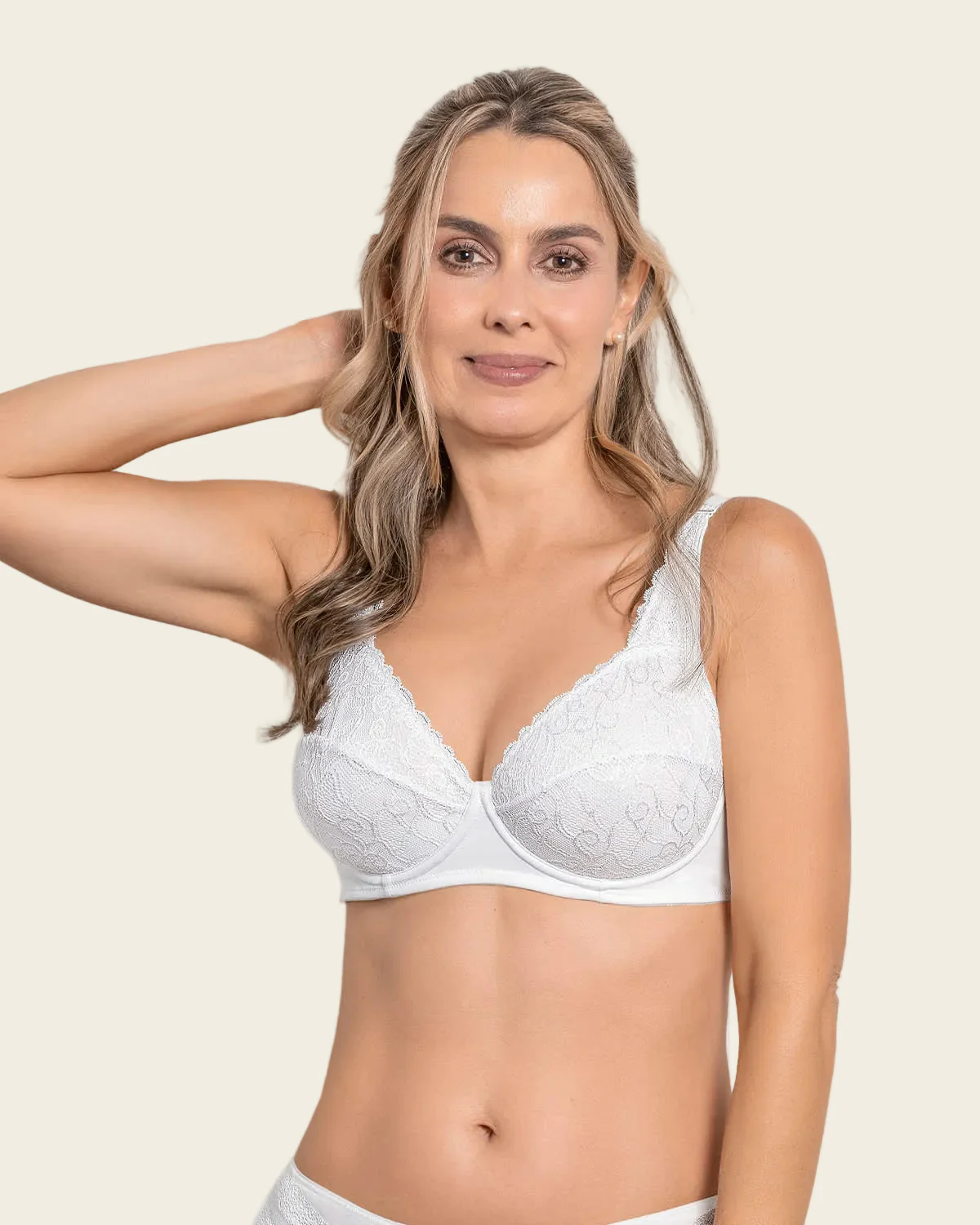 The Classic Triangle Bra with Lace Accents - Image 5