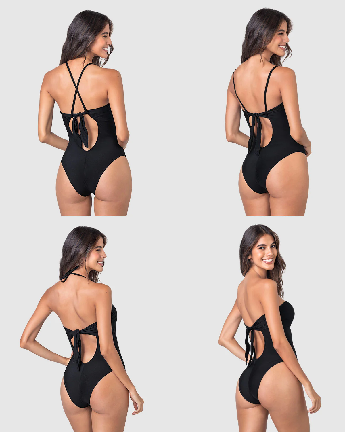 Tie-Back One-Piece Convertible Swimsuit - Image 3
