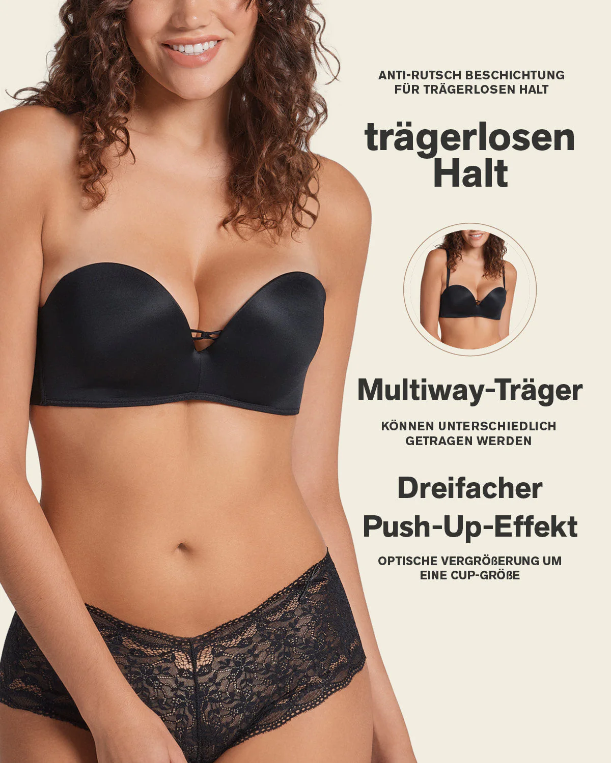 Triple Push-Up Strapless Bra - Image 11