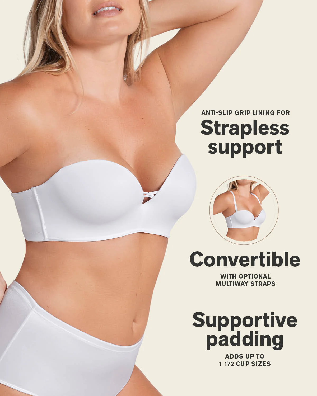 Triple Push-Up Strapless Bra - Image 18