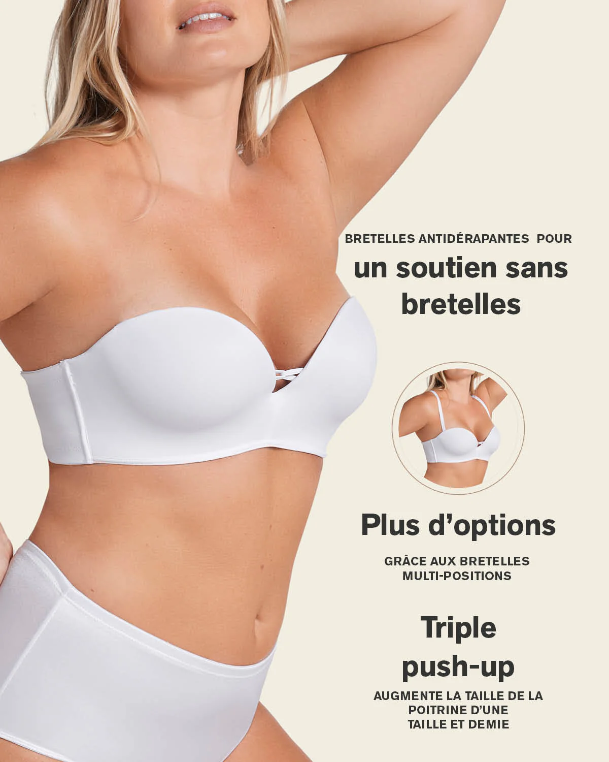 Triple Push-Up Strapless Bra - Image 22