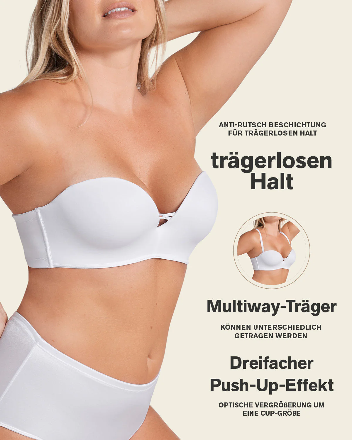 Triple Push-Up Strapless Bra - Image 24