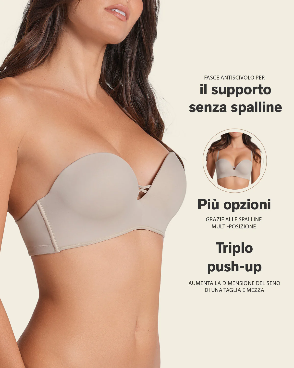 Triple Push-Up Strapless Bra - Image 33