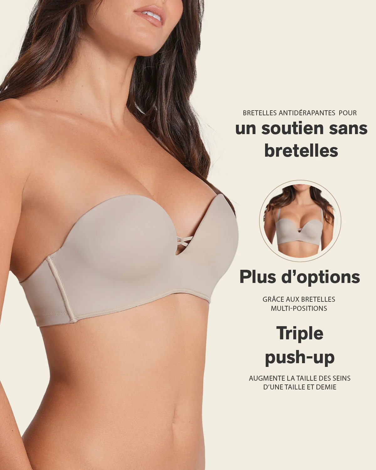 Triple Push-Up Strapless Bra - Image 35