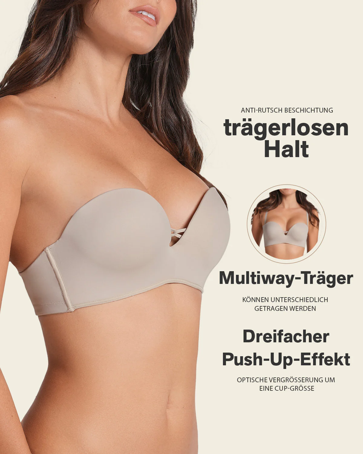 Triple Push-Up Strapless Bra - Image 37