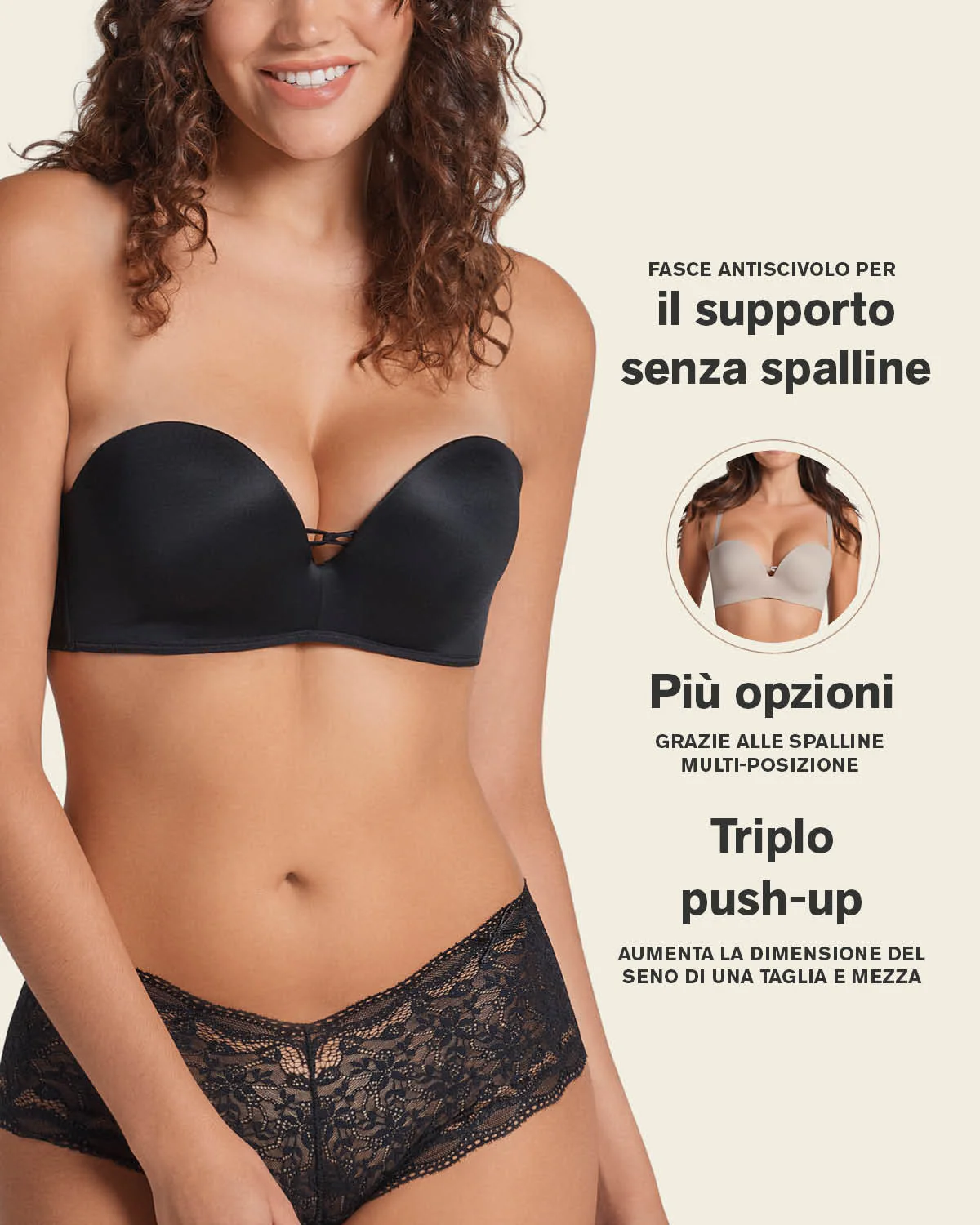 Triple Push-Up Strapless Bra - Image 7