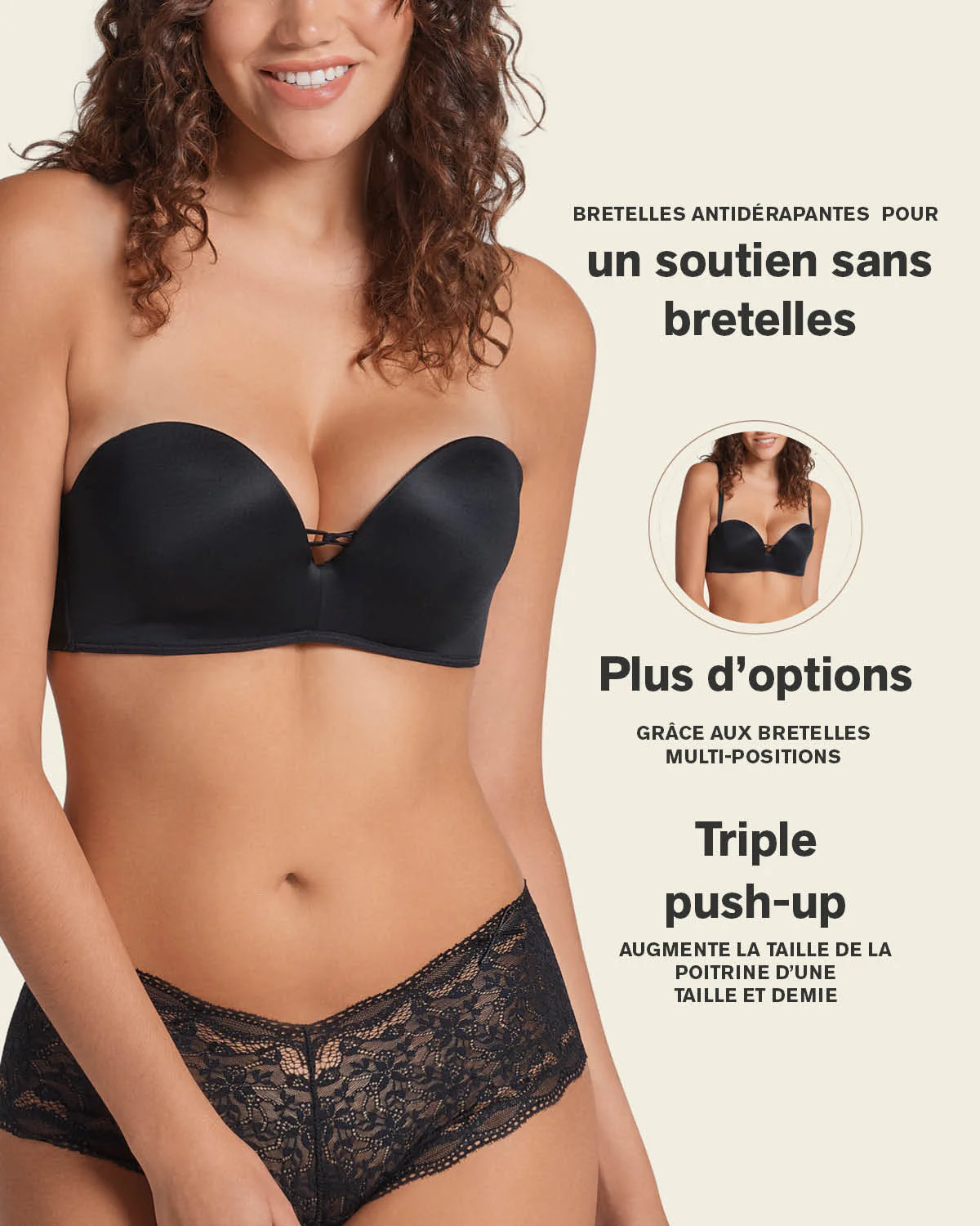 Triple Push-Up Strapless Bra - Image 9