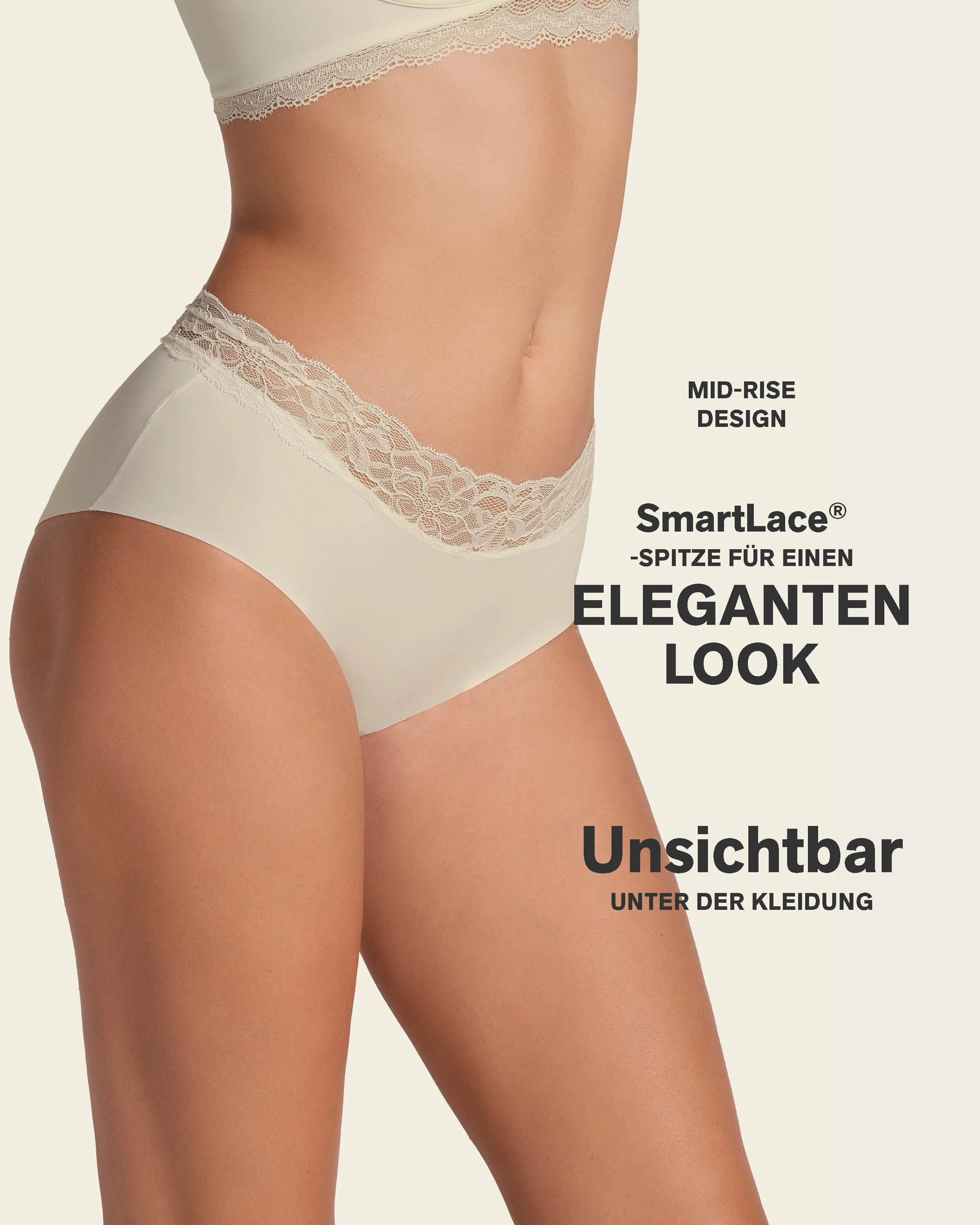 Ultra Light Lace Trim Hipster Knicker - Image 10