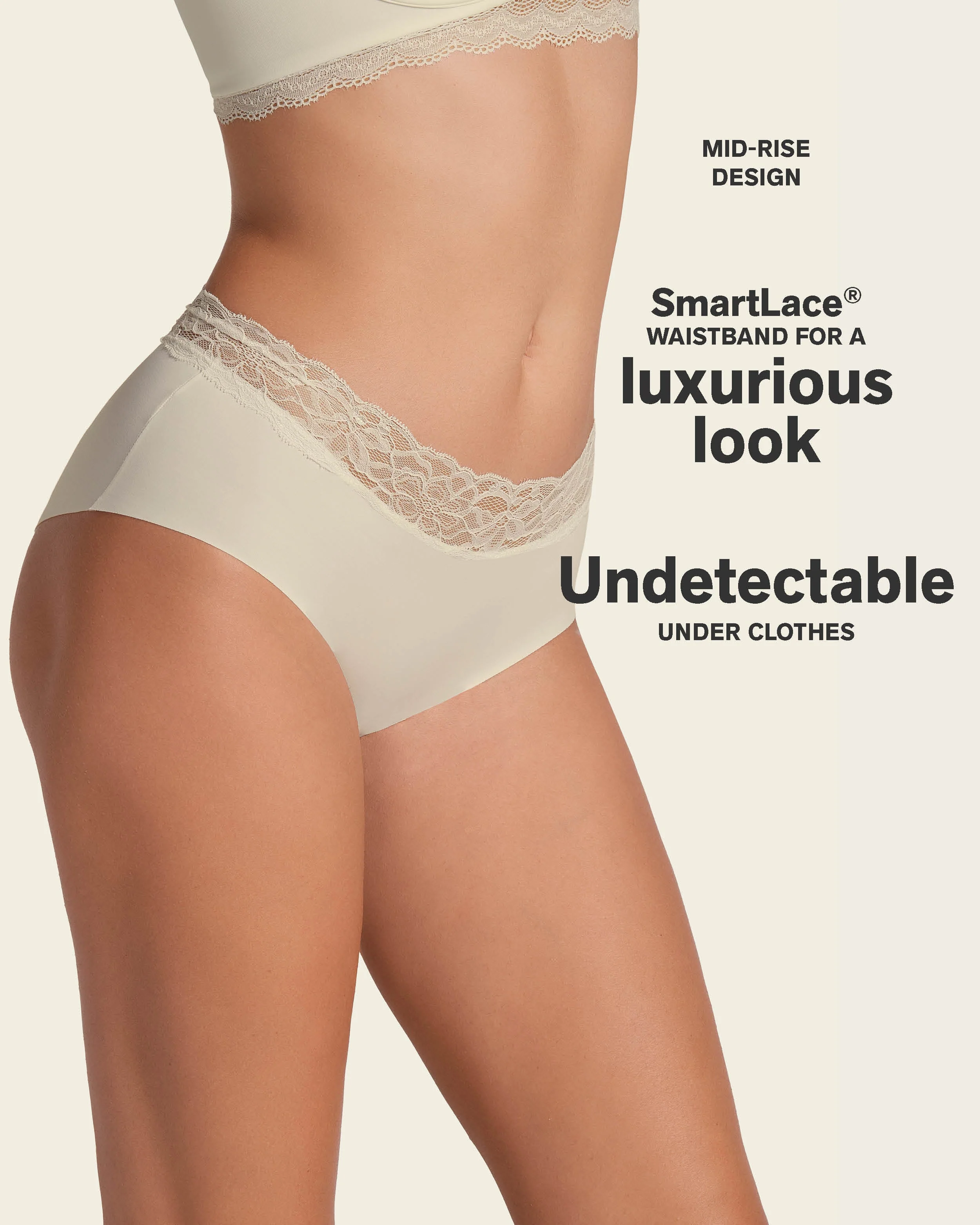 Ultra Light Lace Trim Hipster Knicker - Image 16
