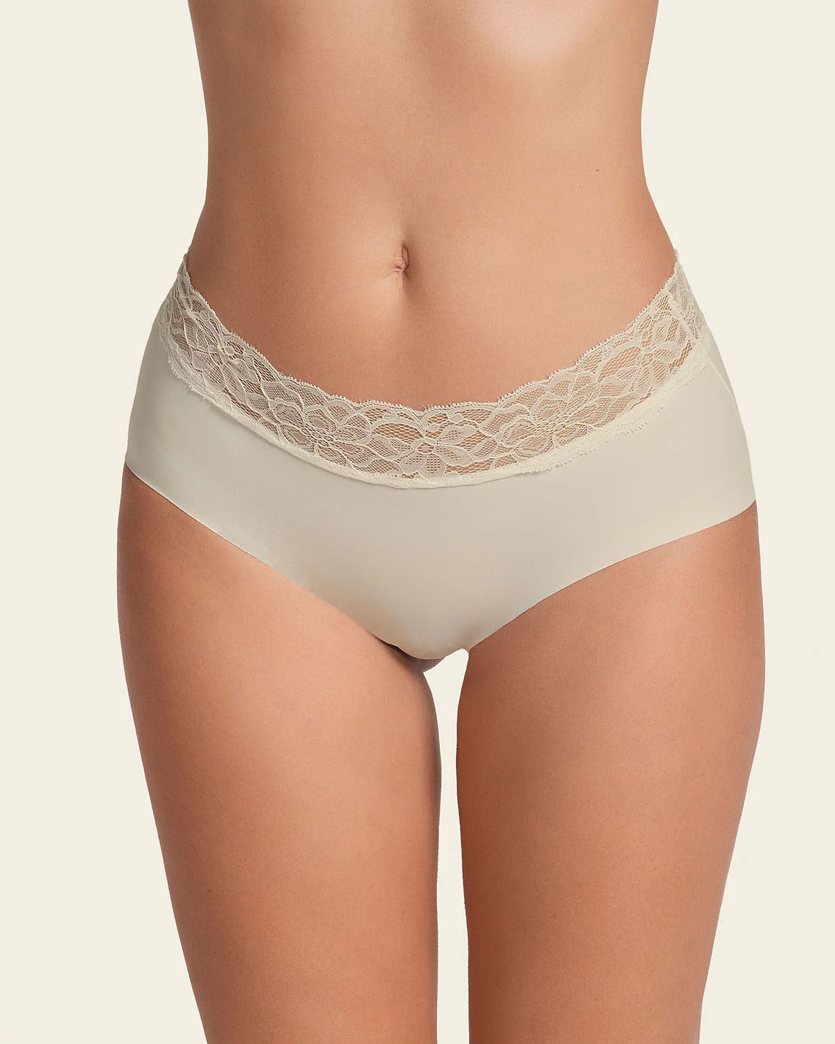Ultra Light Lace Trim Hipster Knicker - Image 19