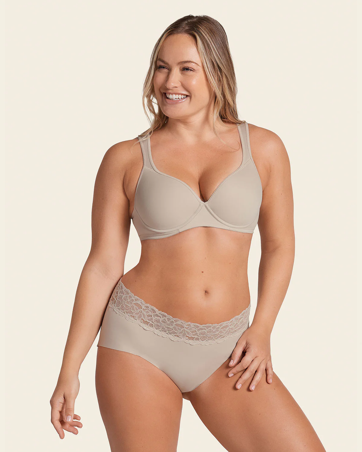 Ultra Light Lace Trim Hipster Knicker - Image 4