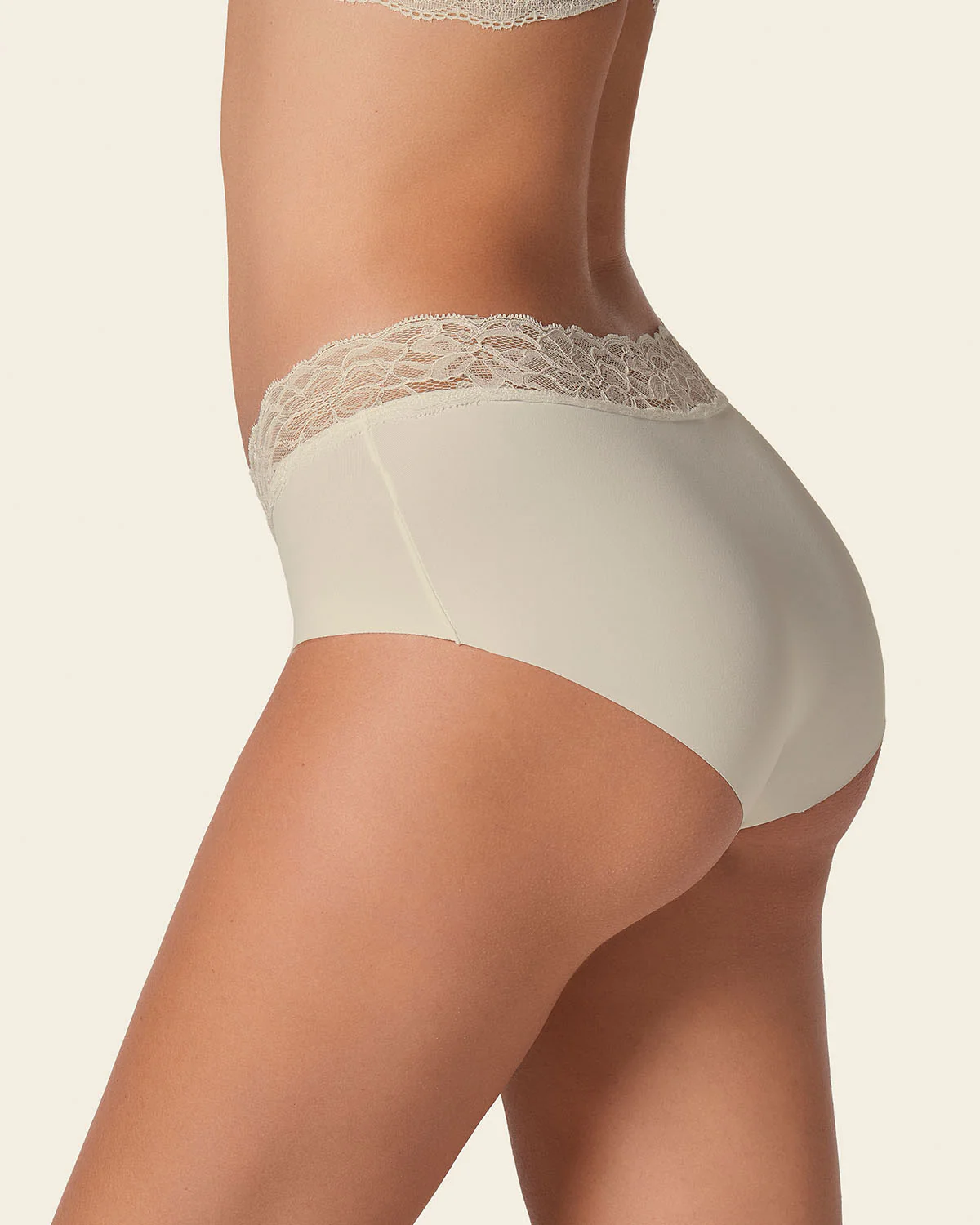 Ultra Light Lace Trim Hipster Knicker - Image 8