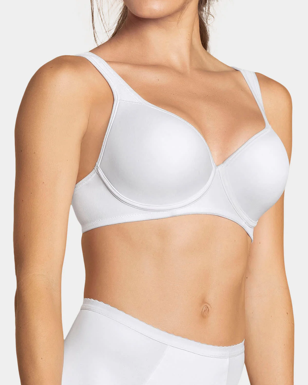 Underwire Triangle Bra with High Coverage Cups - Image 11