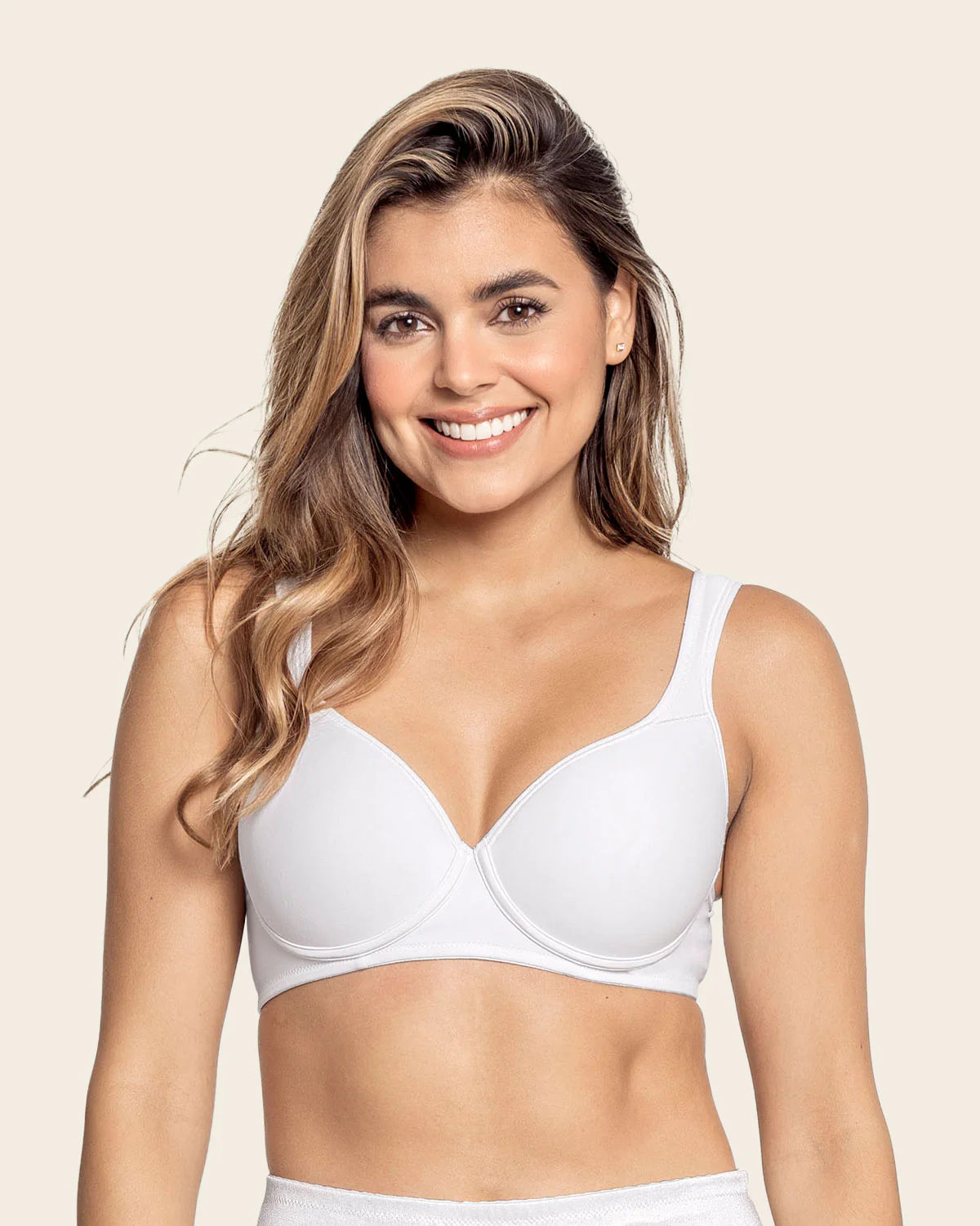Underwire Triangle Bra with High Coverage Cups - Image 9
