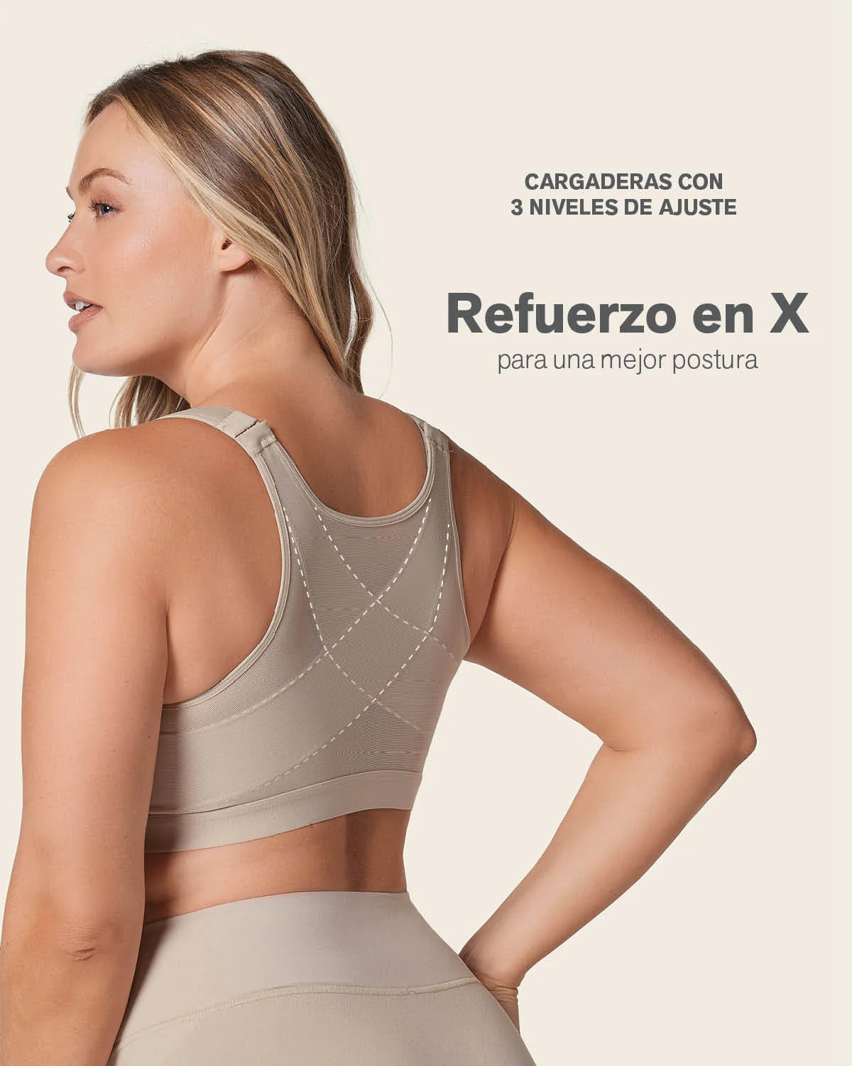 Unlined Wireless Posture Corrector Bra - Image 15