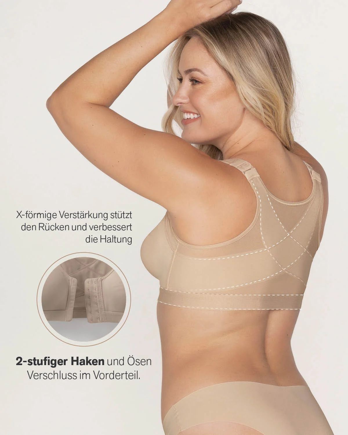 Unlined Wireless Posture Corrector Bra - Image 22