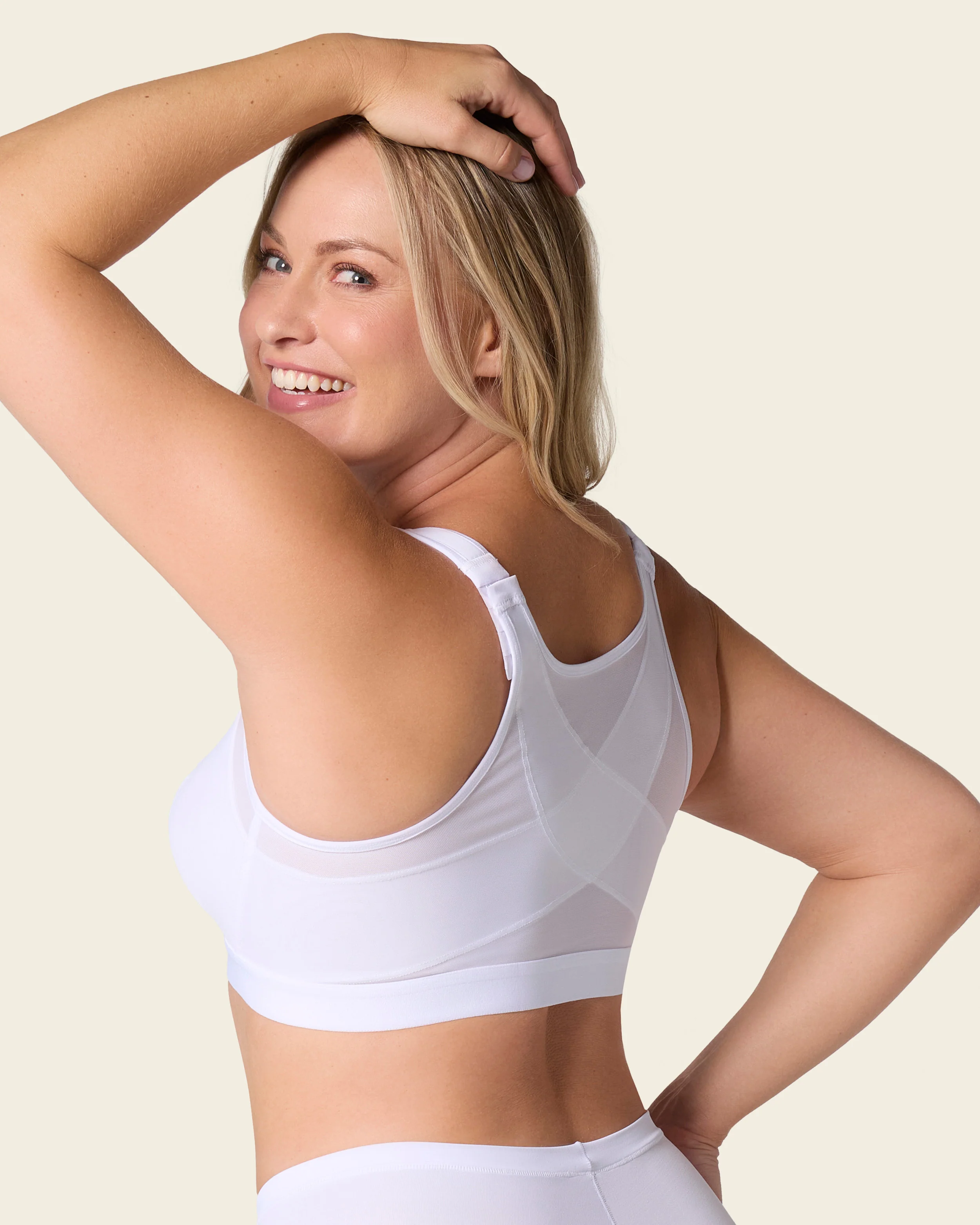 Unlined Wireless Posture Corrector Bra - Image 9